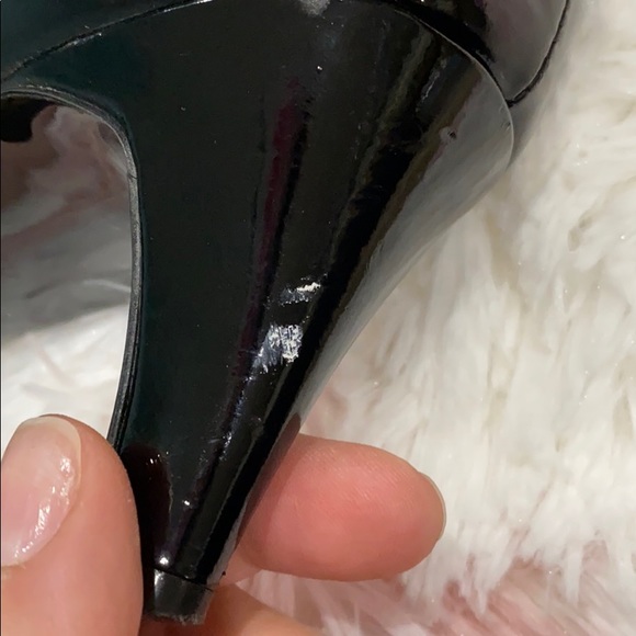 🌷Anne Klein paisley black patent heels - Picture 4 of 7